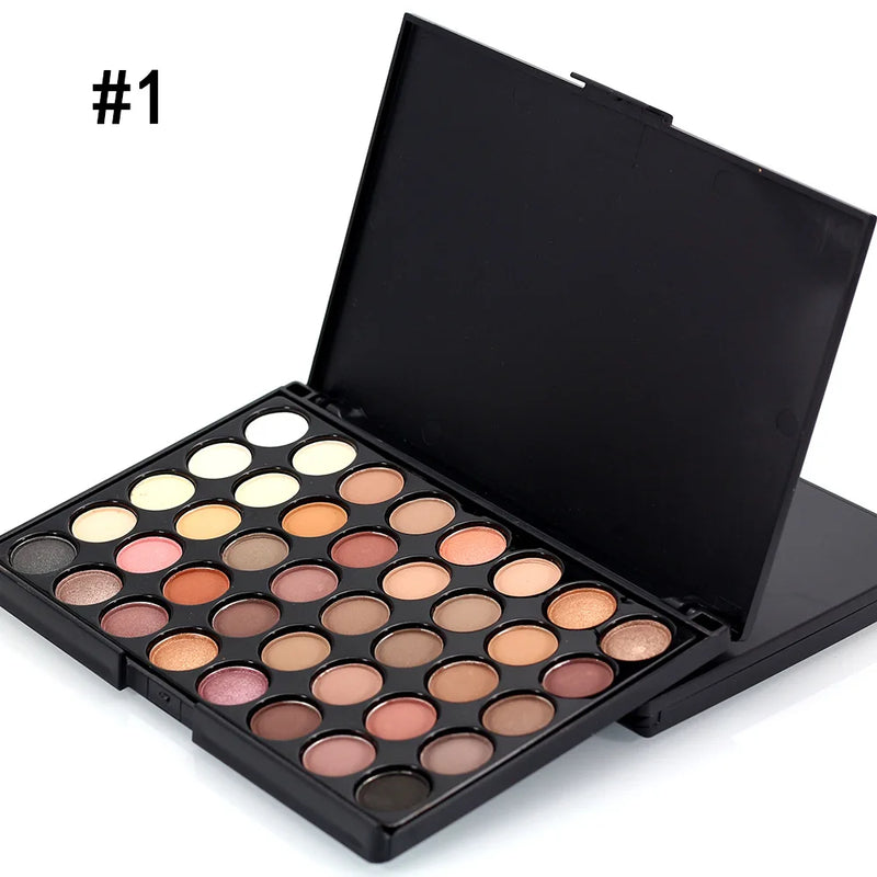 Professional 40 colors Matte Color Pigments Make Up Eye Shadow Glitter Matte Waterproof Makeup Eyeshadow Nude Palette