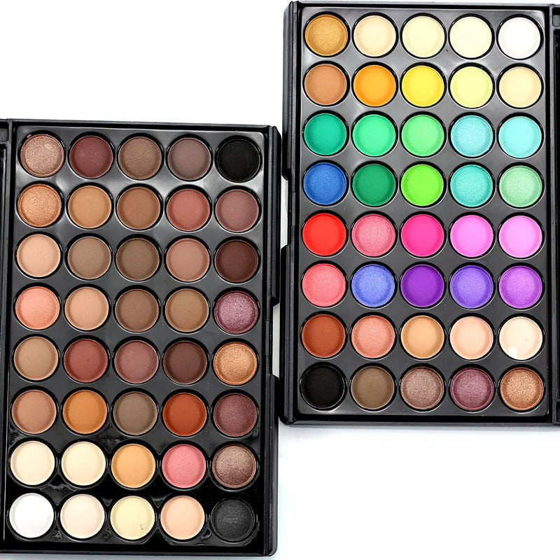 Professional 40 colors Matte Color Pigments Make Up Eye Shadow Glitter Matte Waterproof Makeup Eyeshadow Nude Palette